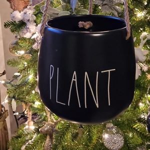 Rae Dunn PLANT hanging pot